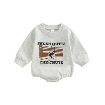 Fresh Outta the Chute - Baby Sweater Onesie