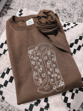 Load image into Gallery viewer, Embroidered Boots Crew Neck
