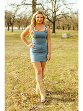 Load image into Gallery viewer, Buckle Strap Denim Dress
